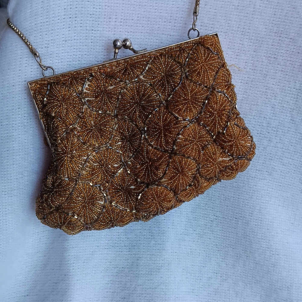 Magid Vintage Style Small Gold Handbag